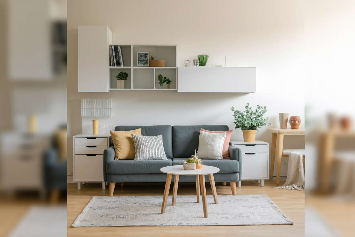 Comment optimiser l'espace dans un petit salon grâce à un aménagement efficace ?